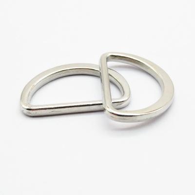 China 20mm inner size nickel free metal flat D-ring, alloy flat D-ring, small flat D-ring for sale