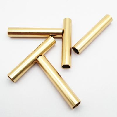 China H65 brass 28mm length brass tube for garment, small brass tube, hollow brass tube for sale