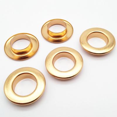 China #28C nickel free 23mm outer, 13mm inner flat rim metal eyelet in rose gold color for sale