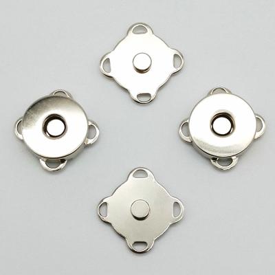 China Magnetic 10mm, 14mm, 18mm Sew On Magnetic Snap Button In Nickel Color for sale