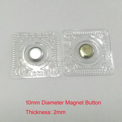 China 10mm Magnetic Button Magnet Button For Garment for sale