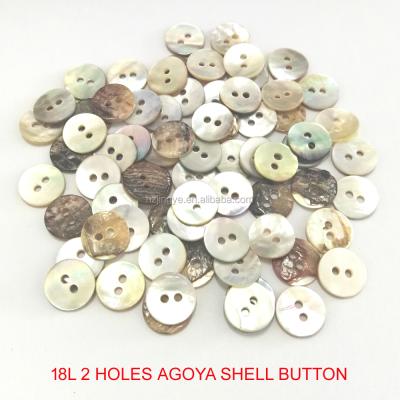 China Agoya Viable Natural 18L/11.5mm Shell Button for sale