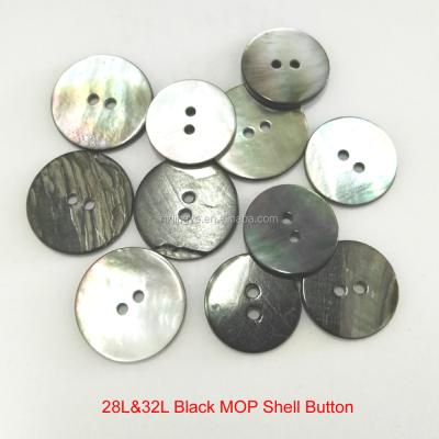 China Viable High Quality Large Black BROOM Natural Shell Button for sale