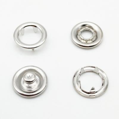 China #333R 11mm snap button fork ring nickel free in silver color, baby snap button, shirt snap buttons for sale