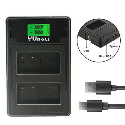 China Camera YUBOLi 8.4V BLC12 Smart Usb LCD Display Dual Channel Charger For Panasonic DMW-BLC12 Battery and G85 G6 G7 Camera for sale