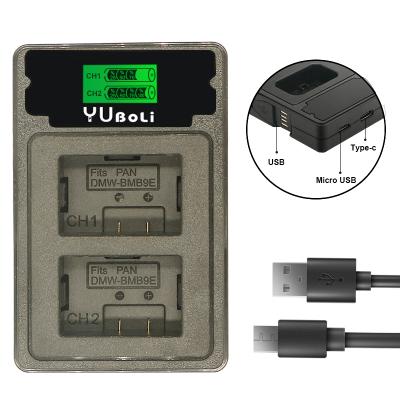 China Dual Camera YUBOLi DMW-BMB9 DMW BMB9 DMWBMB9 DMW-BMB9E USB LCD Display Charger For Panasonic Lumix DMC-FZ70 DMC-FZ40K DMC-FZ45K FZ47K FZ48K for sale