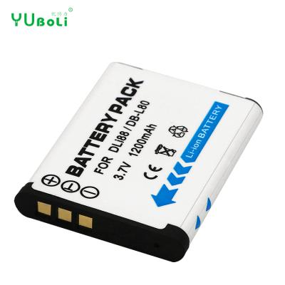 China Camera Digital Cameras 1200mAh D-LI88 DLI88 D-L188 DL-188 DL188 DB-L80 DBL8 0 LI-ION Battery Pack For Pentax P70 P80 WS80 H80 H90 W90 for sale