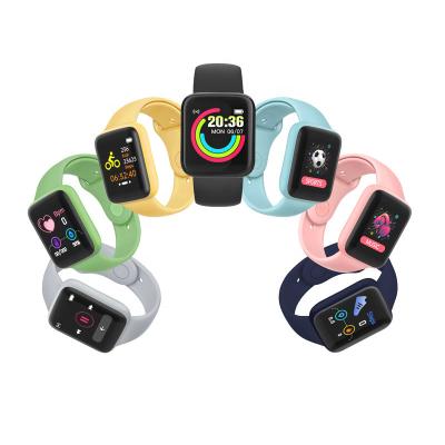 China Touch Screen Macaron D20S Candy 8 Colors Y68 Smart Watch Intelligente Bracelet D20 Rise Sport Fitness Tracker Monitor Heart Rate Wristband for sale