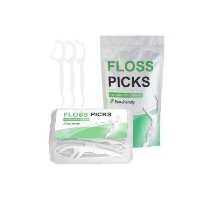 China For Home Use Private Label Dental Flosser Individual Box Silk Tooth Dental Floss Pick Teeth Dental Floss 50pcs for sale