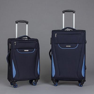 China Good Quality Polyester Hand Carry Cuboid Suitcases Luggage Custom Suitcases Luggage For Cheap for sale