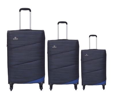 China Whole Hand Carry Boarding Luggage Suitcase Sets Sale Polyester 3 Piece Trolley Luggage Set for sale