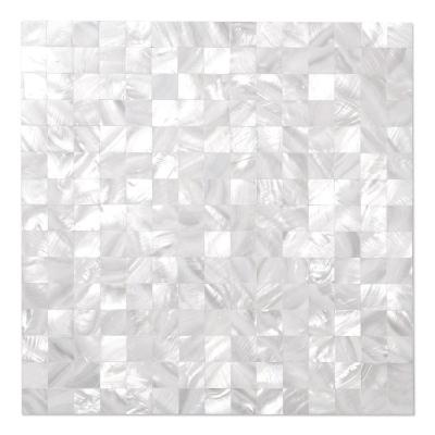 China Parquet 3d art self adhesive peel and stick backsplash shell pearl mosaic tile for sale