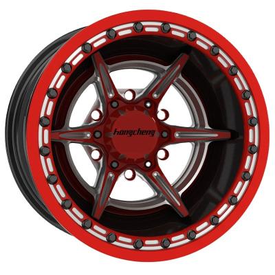 China For retrofit/upgrade whells 5x114.3 6x139.7 ATV&UTV deep concave beadlock wheel 5x120 15 17 18 20 26 inch wheel rim for sale