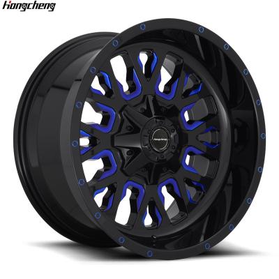 China For retrofit/upgrade Hongcheng 18-24 inch high quality alloy wheels Matte black personality design alloy wheels Aluminum alloy forged wheels for sale