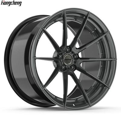 China For retrofit/upgrade Customize forged 2 piece 17-28 inch passenger car wheels 5x112 5x120 car alloy rims for luxury car for sale