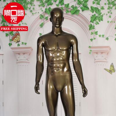 China Other Shiny Bronze Gold Painting Mannequin Costume Shooting Props Mannequin for sale