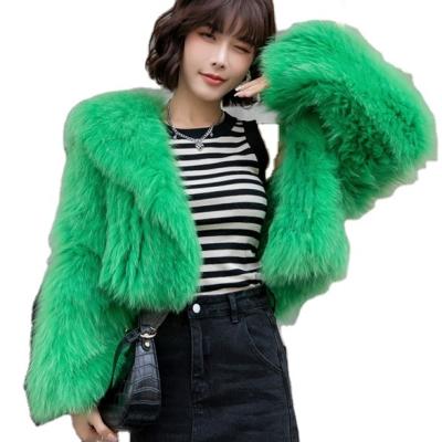 China Anti-wrinkle 2023 NEW Oversized Winter Real women's fox fur Coat luxury jacket  For ladys for sale