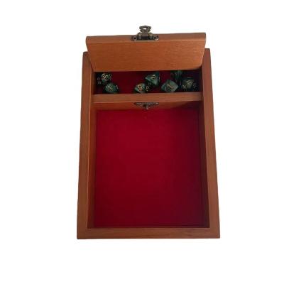 China Pine / Rubber / Beech WOODNB DND Wood Tray Dies , Die Cut Box With Magnetic Lid Storage Box for sale