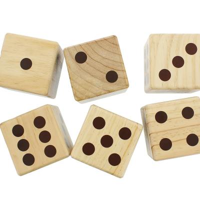 China Pinewood WOODNB Giant Yard Dice Set Set - Victory SPORTS Wooden Classic&Jumbo Die Cut 3.5