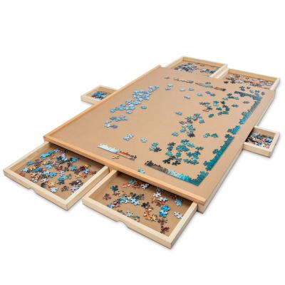 China Educational Puzzle Board Toy WOODNB 1000/1500pcs Adults Children Outdoor Puzzle Matching Wooden Jigsaw Table for sale