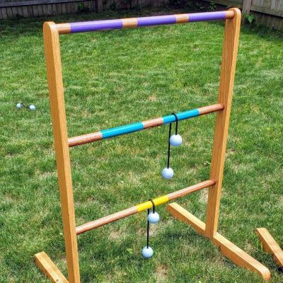 China Eco-Freindly WOODNB Ladder Golf Set Ladder Throw Game Set For Family For Backyard for sale