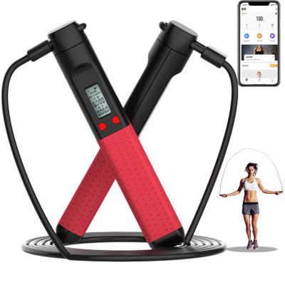 Cina Corde di salto intelligente con APP Calcolatore di calorie sportive Corde di salto fitness Lunghezza regolabile in vendita