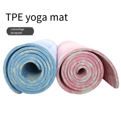 China Pink TPE Yoga Mat For Pilates Eco Friendly 173cm Lightweight Exercise Mat for sale