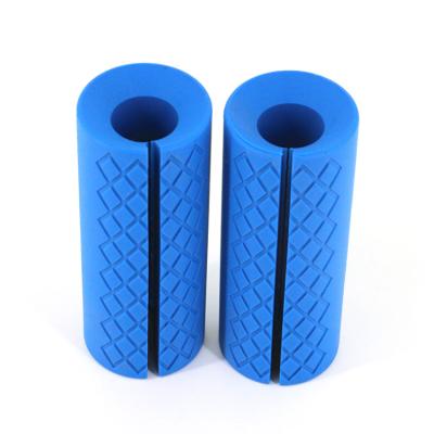 China Embossed Silica Gel Barbell Grips For Anti Slip Strength Training for sale