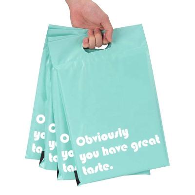 China Strong Adhesive Wholesale Green Envelope Mailer Bag Express Delivery Poly Packaging For Pants for sale