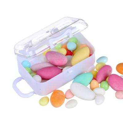 China Retail Supermarket Plastic Packing Box Luggage Small Storage Cube Plastic Acrylic Empty Candy Favor For Kids for sale