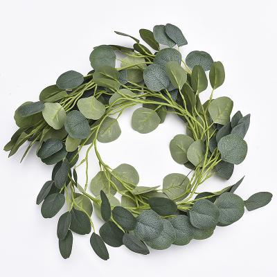 China Europe Amazon Artificial Eucalyptus Leaves Rattan Durable Green Eucalyptus Vines Home Decorations for sale