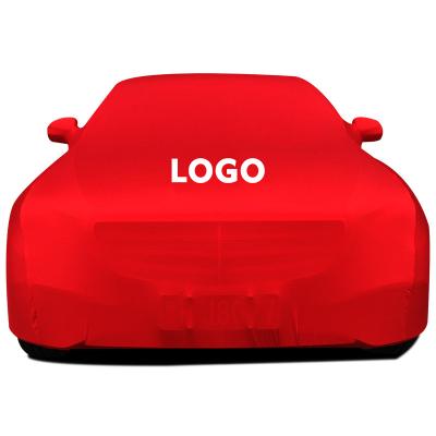 China Spandex Custom Logo Dustproof Car Cover Interior Body Full Inside Fabric Dust Proof Soft Fleece Material Car Covers For SUV Car for sale