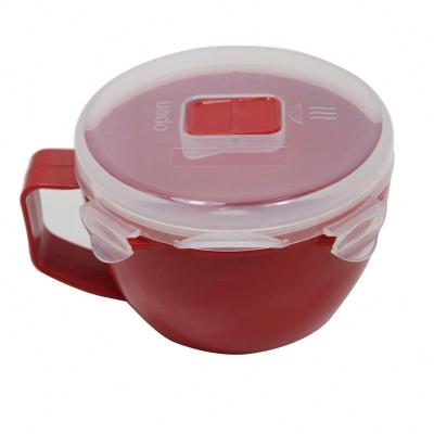 China Red Color Sustainable Microwave Safe Plastic Coffee Cups for sale