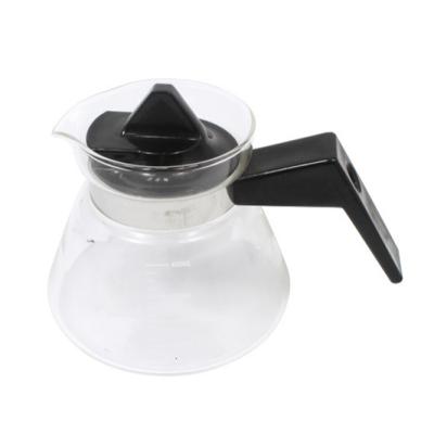 China WITH LID Wholesale Glass Jar With Lid Teapot Coffee Pot Heat Resistant Glass Kettle 400ml Without Infuser for sale