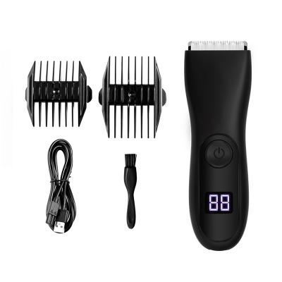 China Newest high quality car hair cutting with digital display rechargeable waterproof electric body hair trimmer hair cutter for sale