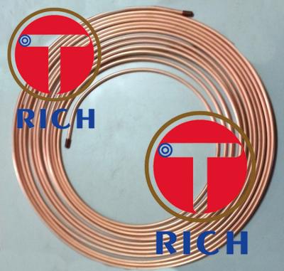 China Air condition or C11000 chiller coil copper pipe copper capillary tube for air condition or chiller for sale