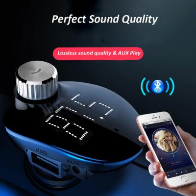 China Mobile Phone Car Socket Adapter Outlet Cigarette Lighter BT Car Adapter Dual USB Car Charger for sale