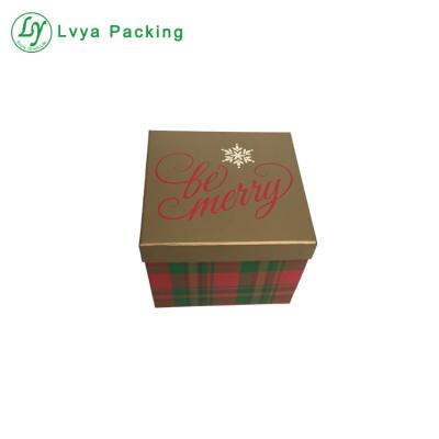 China Recyclable Art Paper Box Custom Luxury Card Fancy Rigid Packaging Boxes Christmas Gift Box for sale