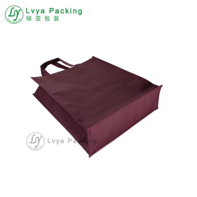 China Reusable Non Woven Tote Bag Handled Side-wrapped Non Woven Grocery Bag for sale