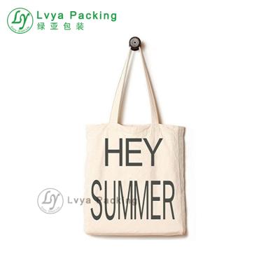 China Eco - Friendly Promotional Gift Reusable White Cotton Tote Bag With Company Logo for sale