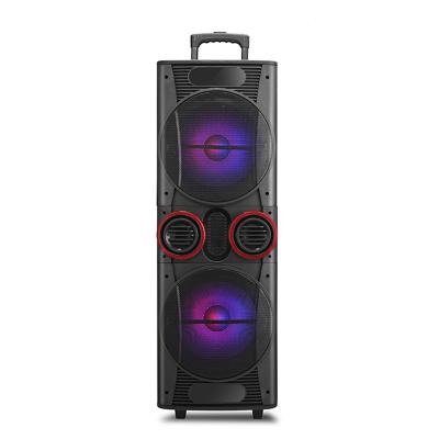 China Professional Outdoor Wireless High Fidelity Woofer Karaoke Party Cart Active PA Speaker With Wheels for sale