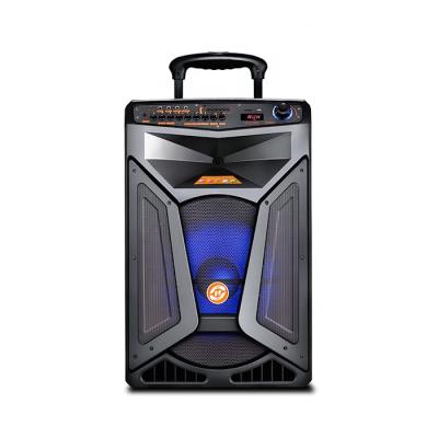 China Perfect sound quality wireless portable rechargeable 12 inch trolley speaker audio equipment speaker with wireless speaker for sale