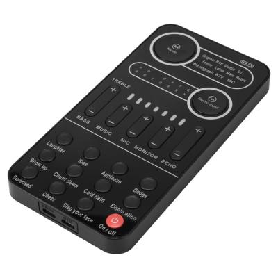 China Universal Mixer K9 Mobile Mini Sound Card Set K Song Live Sound Processor For Mobile Phones and Computers for sale