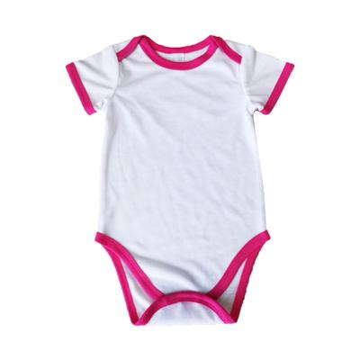 China Comfy Customized Sublimation Newborn Short Sleeve Baby Rompers for sale