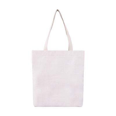 China Blank Reusable Tote Shopping Bag For Sublimation Canvas Promotion for sale