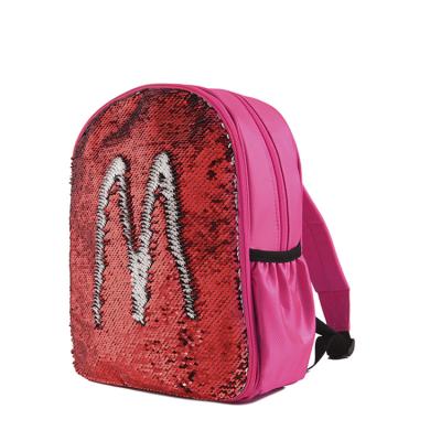 China Waterproof Custom Sublimation Flip Sequin Children School Backpack Bag for sale