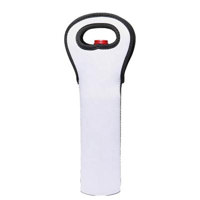 China Sublimation Neoprene Insulated Reusable Wine Bottle Sleeve Holder for sale