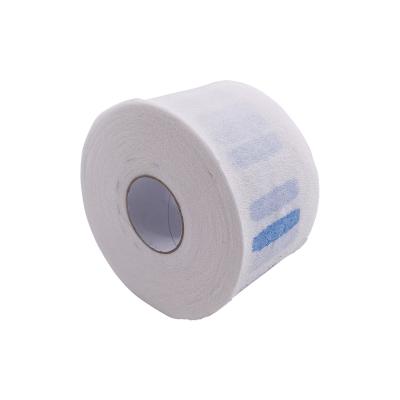 China Hair Salon Tools Wholesale Custom Hairdressing Disposable Neck Paper Tapes Roll For Hairdresser for sale