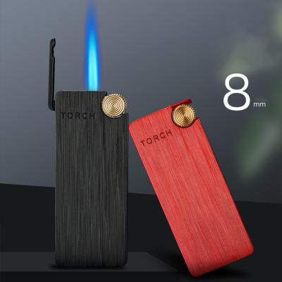 China 2021 New High Quality Butane Lighter Gas Torch Blue Flame Windproof Lighter for sale