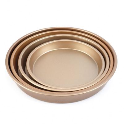 China 5 Inch To 10 Inch Durable 5 Inch To 10 Inch Iron Spray Paint Bread Snack Deep Dish Pizza Baking Diy Non-Stick Pan for sale